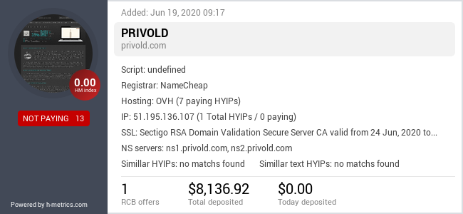 Onic.top info about privold.com