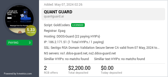 Onic.top info about quantguard.ai