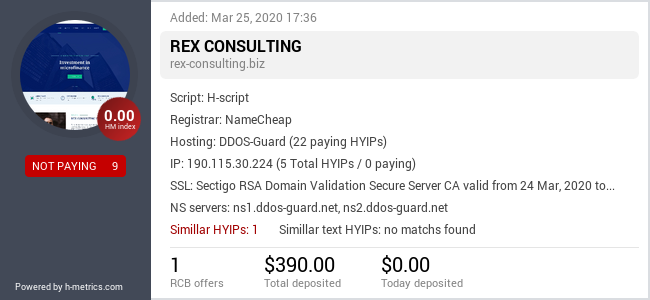 Onic.top info about rex-consulting.biz