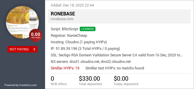 Onic.top info about ronebase.com