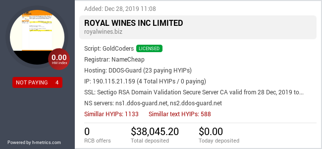 Onic.top info about royalwines.biz