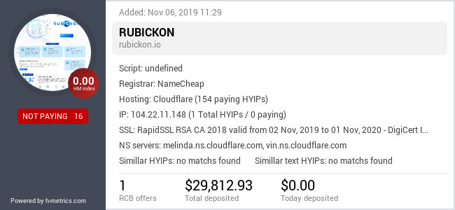 Onic.top info about rubickon.io