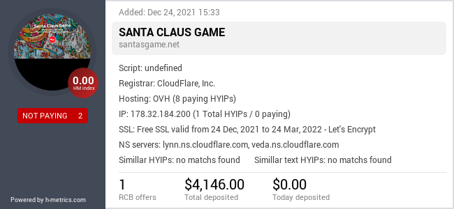 Onic.top info about santasgame.net