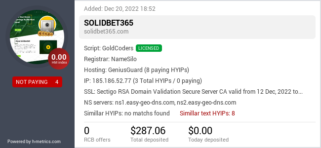 Onic.top info about solidbet365.com