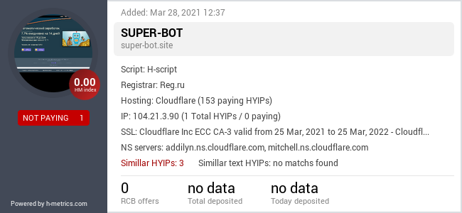 Onic.top info about super-bot.site