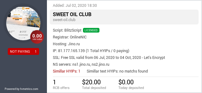 Onic.top info about sweet-oil.club