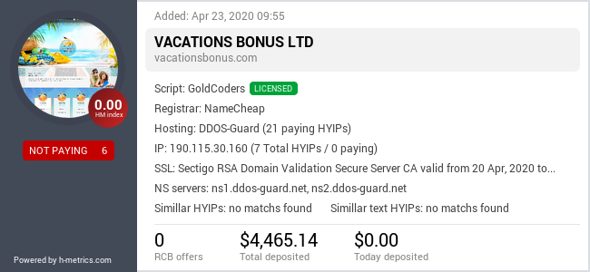 Onic.top info about vacationsbonus.com