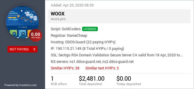 Onic.top info about woox.pro