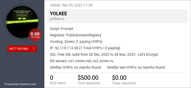 Onic.top info about yolkee.cc